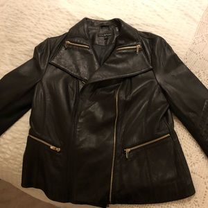 Via Spiga Leather Jacket